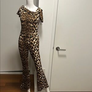 Fashion Nova Wild Cat Print Jumpsuit